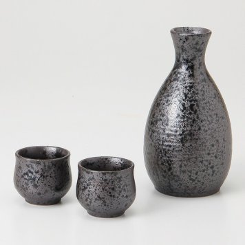 黒鉄錆 酒器 磁器 美濃焼 やきものの里から、暮らしを贈ります。　ギフト 食器 セット テーブルウェア