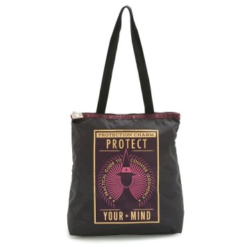 レスポートサック LeSportsac バッグ トートバッグ 肩掛けバッグ 3531 G922 EASY MAGAZINE TOTE イージー マガジントート PROTECTION ブラック系 ファンスタスティックビースト コラボレーション