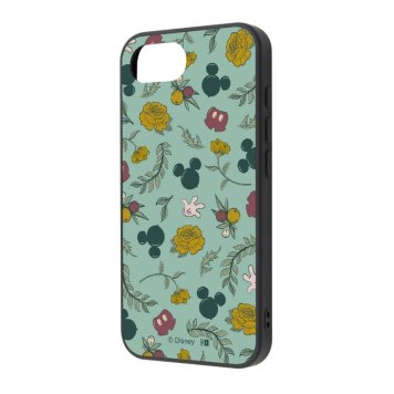 iPhone 17e / 16e ディズニー / maru 衝撃吸収 バンパー ハイブリッドケース / ミッキーマウス_グリーン ※送料無料(ポスト投函)