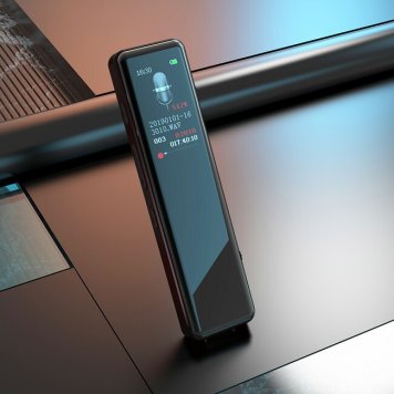 カラー画面未来ボイスレコーダー YD-I01[ボイス レコーダー 小型 コンパクト シンプル スマート 音声録音 録音 記録 保存 デジタル 液晶表示 日本語設定 タイマー設定 予約録音 キーロック機能 誤作動防止 スティックタイプ スライド スワイプ 起動]