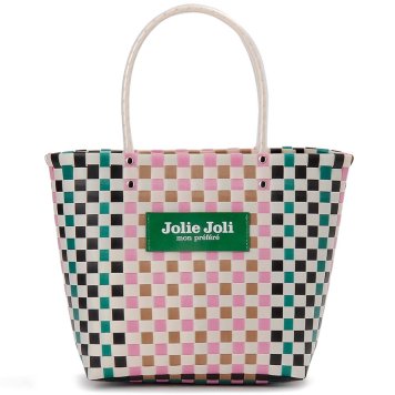 ジョリージョリ　Jolie Joli　トートバッグ　2024112L ピンク＆ベージュ(004)　メッシュトートバッグ (L)　レディース