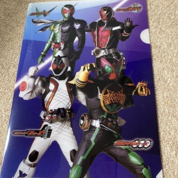 仮面ライダー×くら寿司 オリジナルクリアファイル第２弾 オーズ、ダブル、フォーゼ、ウィザード【A4】【クリアファイル】【コレクション】