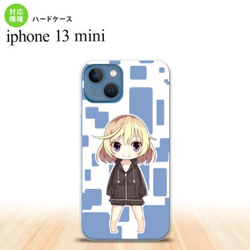 iPhone13mini iPhone13 mini ケース ハードケース 女の子 C 青  nk-i13m-1338