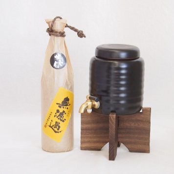 本格焼酎サーバー1000cc(18cm×24cm 1kg)セット井上酒造 本格麦焼酎 無濾過独奏会りさいたる27° (大分県) 720ml×1本