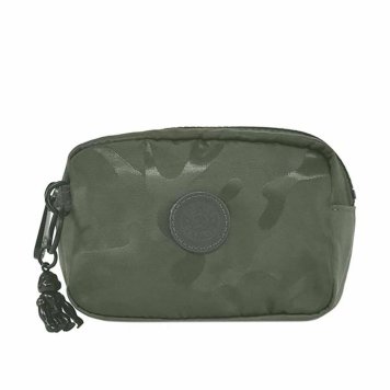 キプリング Kipling ポーチ KI3161 48S GLEAM S グリームエス メイクポーチ マルチケース SATIN CAMO 迷彩柄カーキグリーン系