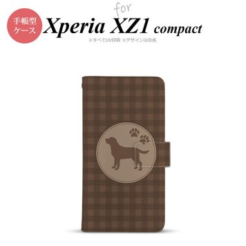 【手帳型 スマホ カバー ケース】【SO02K】【エクスペリア XZ1】手帳型 ケース SO-02K スマホ カバー Xperia XZ1 Compact エクスペリア ラブラドール・レトリバー 茶 nk-004s-so02k-dr819【メール便送料無料】