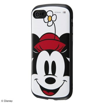 iPhone SE(第2世代)/8/7 『ディズニーキャラクター』/耐衝撃ケース MiA/『ミニーマウス/フェイスアップ』 ※送料無料(ポスト投函)