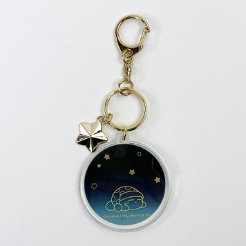 星のカービィ アクリルキーホルダー good sleep PUPUPU DREAMY  ネイビー