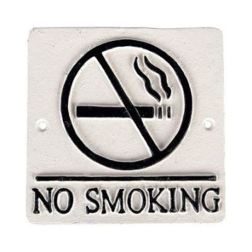 DULTON(ダルトン) スクエアサイン NO SMOKING(IV S355-117CIV) ZSIA602