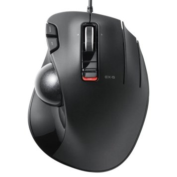 エレコム トラックボールマウス/WEB通販限定/親指/6ボタン/チルト機能/有線/高性能/ブラック M-XT3URBK