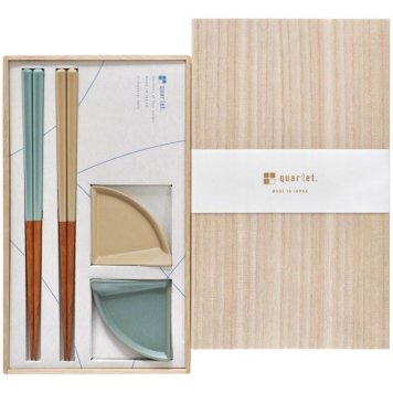 【ギフト対応無料】quartet.2PGift BOX peacock/beige ※送料無料(北海道・沖縄は除く)