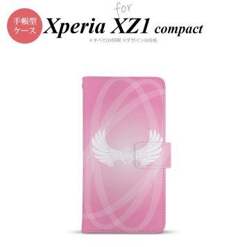 【手帳型 スマホ カバー ケース】【SO02K】【エクスペリア XZ1】手帳型 ケース SO-02K スマホ カバー Xperia XZ1 Compact エクスペリア 翼(光) ピンク nk-004s-so02k-dr464【メール便送料無料】