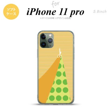iPhone11Pro iPhone11 Pro スマホケース ソフトケース はさみ オレンジ メンズ レディース nk-i11p-tp1341