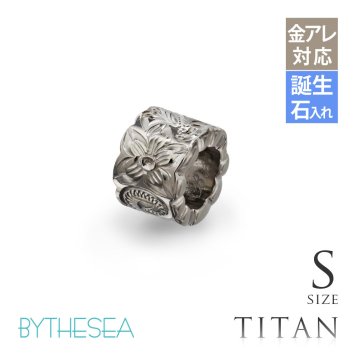 ハワイアンジュエリー ペンダントトップ 金属アレルギー 対応 純チタン 刻印 無料 誕生石 カットアウトチューブ Sサイズ チェーン別売りステンレスより軽く肌に優しい メンズ レディース プレゼント ハロウィン 【品番：TIP402S】