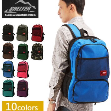 SHELTER シェルター 通販/正規品 おすすめ 丈夫 定番 通学 おしゃれ レディース メンズ BACKPACK バッグ バックパック ruck りゅっく デーパック デイパック リュックサック リュック