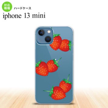 iPhone13mini iPhone13 mini ケース ハードケース 苺 イチゴ 大 赤  nk-i13m-041