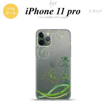 iPhone11Pro iPhone11 Pro スマホケース ソフトケース 草 ボタニカル 緑 メンズ レディース nk-i11p-tp1627