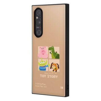 Xperia 1 V / 『ディズニー・ピクサーキャラクター』/耐衝撃ハイブリッドケース KAKU / トイ・ストーリー_集合 ※送料無料(ポスト投函)