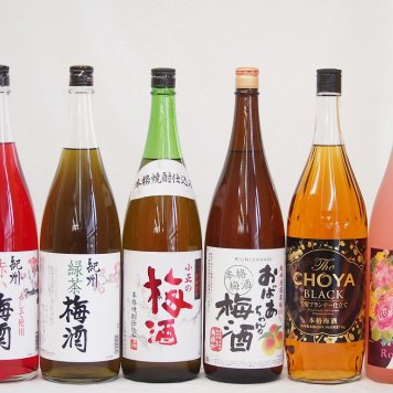 贅沢梅酒6本セット(おばあちゃんの梅酒 芳醇ブランデー仕立チョーヤ梅酒 ローズ梅酒(愛知) 青梅使用小正の梅酒(鹿児島) 赤しそ赤い梅酒(和歌山) 緑茶梅酒(和歌山県)) 1800ml×6本