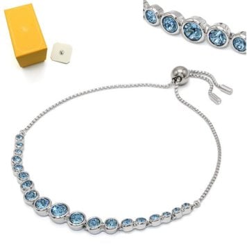 SWAROVSKI スワロフスキー ブレスレット 5719282 M Imber アクセサリー シルバー ブルー レディース