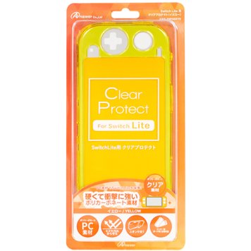 アンサー Switch Lite用 クリアプロテクト イエロー ANS-SW088YE