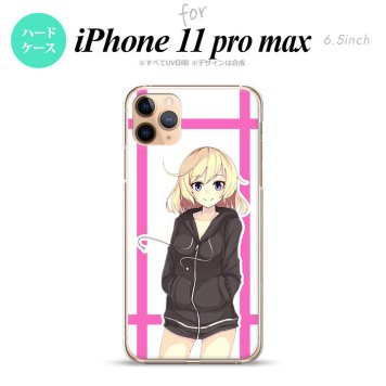 iPhone11ProMax iPhone11pro max スマホケース ハードケース 女の子 B ピンク メンズ レディース nk-i11pm-1327