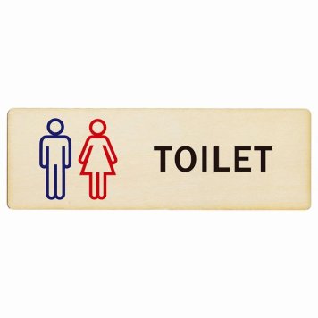 トイレ プレート 木製 男女 Gタイプ 長方形 27x9cmドア サインプレート ピクトサイン トイレマーク表示 案内 注意 施設 御手洗 TOILET おしゃれ シンプル 安全対策