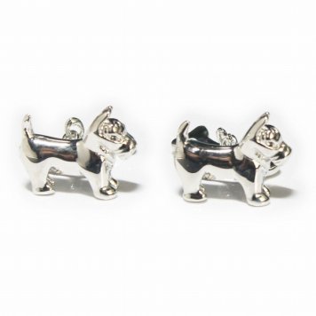 鎌倉カフス工房 犬＆ボーン カフスボタン・カフリンクス メンズ  ew049 結婚式 旦那 プレゼント ギフト 彼氏 父の日 誕生日プレゼント