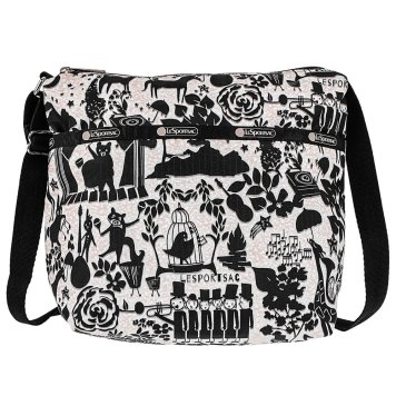 レスポートサック LeSportsac バッグ ショルダーバッグ 斜めがけバッグ 7562 D993 SMALL CLEO CROSSBODY スモールクレオ クロスボディ SYMPHONY GARDEN ブラック系マルチ