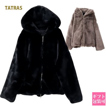 タトラス TATRAS ジャケット レディース ボア フード付き ブルゾン ユモラ YUMOLA LTAT24A4906-L tatras ダウンジャケット ボア ジャケット ブルゾン レディース アウター 冬 ブランド 上着 レディース 秋冬 誕生日プレゼント 女友達 プレゼント 女性 誕生日