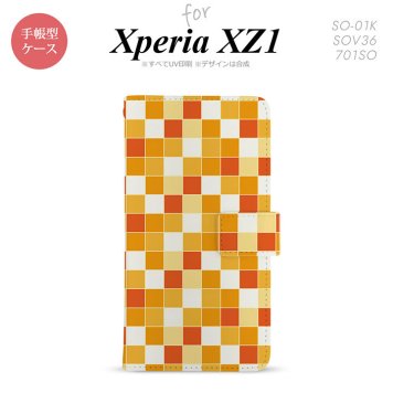 【手帳型 スマホ カバー ケース】【SO01K】【エクスペリア XZ1】手帳型 ケース SO-01K スマホ カバー Xperia XZ1 エクスペリア スクエア オレンジ nk-004s-so01k-dr1015【メール便送料無料】
