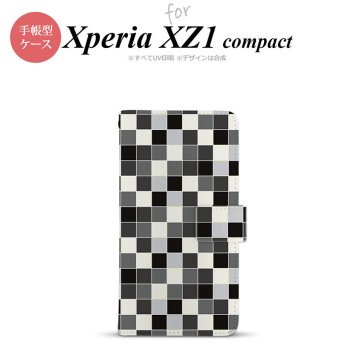 【手帳型 スマホ カバー ケース】【SO02K】【エクスペリア XZ1】手帳型 ケース SO-02K スマホ カバー Xperia XZ1 Compact エクスペリア スクエア グレー nk-004s-so02k-dr1016【メール便送料無料】