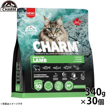 チャーム CHARM グラスフェッドラム キャットフード グレインフリー 340g×30個