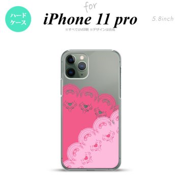 iPhone11Pro iPhone11 Pro スマホケース ハードケース レース B ピンク メンズ レディース nk-i11p-727