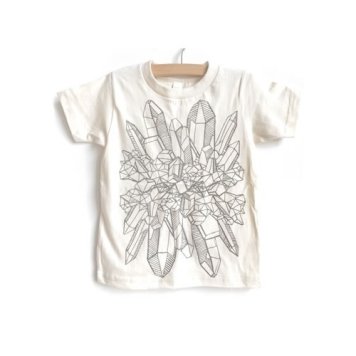 半額セール4000円→2000円【キッズ】半袖Tシャツ「CRYSTAL」オーガニックコットン(親子おそろい服)