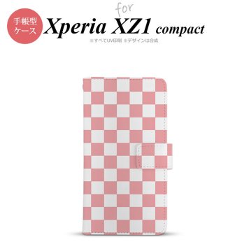 【手帳型 スマホ カバー ケース】【SO02K】【エクスペリア XZ1】手帳型 ケース SO-02K スマホ カバー Xperia XZ1 Compact エクスペリア スクエア 白×ピンク nk-004s-so02k-dr765【メール便送料無料】