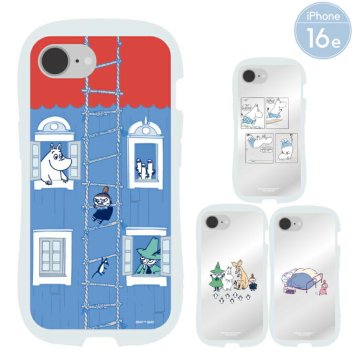 ムーミン iPhone16e ケース クリア 透明 くびれ リトルミイ スナフキン キャラクター グッズ スマホ カバー エアクッション ハイブリッド 耐衝撃 シェイプフォルム インナーシート付仕様 iPhone 2025 6.1inch １眼 アイホン アイフォン CrystalClearCae MMN-251