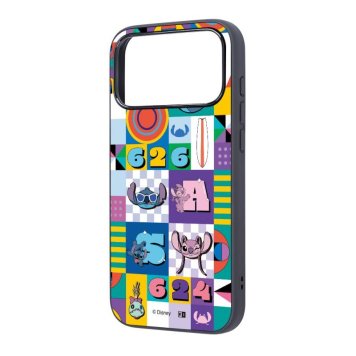 iPhone 17 Pro Max / ディズニー / maru 衝撃吸収 バンパー ハイブリッドケース / スティッチとエンジェル_総柄 ※送料無料(ポスト投函)