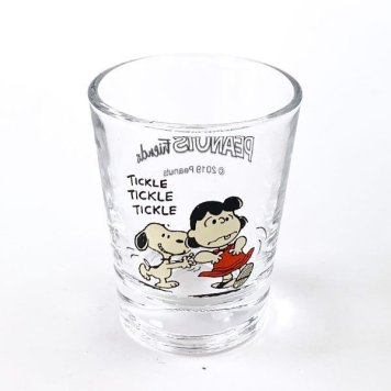スヌーピー PEANUTS ミニグラス TICKLE グラス  マリモクラフト