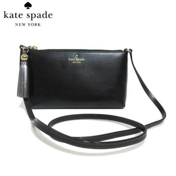 ケイト・スペード アウトレット kate spade ショルダーバッグ WKRU4856-001 レザー タッセル付き 斜め掛けショルダー / ポシェット amy / ivy street / black(001):ブラック【RCP】【楽天カード分割】【レディース】