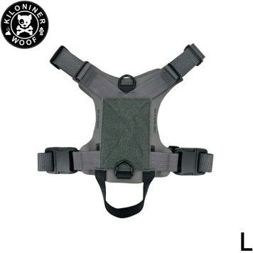 KILONINER キロナイナー M1 Light Speed Harness M1 ライトスピード ハーネス L Wolf Grey 胴輪 ワッペンでカスタマイズ可 大型犬
