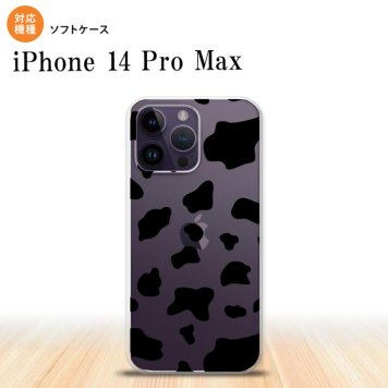 iPhone14 ProMax iPhone14 Pro Max スマホケース 背面ケースソフトケース ダルメシアン 牛 クリア 2022年 9月発売 nk-i14pm-tp479