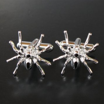 鎌倉カフス工房 スパイダー カフスボタン・カフリンクス メンズ  ec005 結婚式 旦那 プレゼント ギフト 彼氏 父の日 誕生日プレゼント