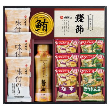 アマノフーズ&大森屋味付のりギフト  ／セット・詰め合わせ 調味料 食品 結婚祝い プレゼント ギフト 結婚内祝い 出産祝い 出産内祝い 送料無料 2026 送料無料 ギフト プレゼント プチギフト 内祝い 快気祝い 出産祝い 結婚祝い 引出物 新築祝い お返し