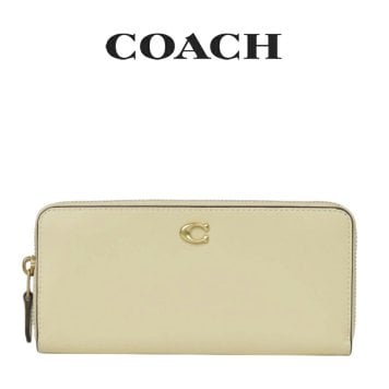 送料無料 コーチ COACH アウトレット 夏のボーナス レディース 財布 ラウンドジップ長財布 長財布 CS032 B4LGZ(ブラス×ムーンライト) イエロー (女性 プレゼント ブランド ペールイエロー)