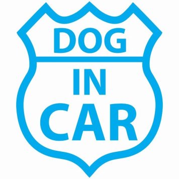 DOG IN CAR ステッカー ライトブルー ルート66 愛犬車用グッズ カーステッカー シール sticker 安全対策 あおり運転 かっこいい おしゃれ かわいい 車ステッカー ステッカー 車 サインステッカー ドライブ 防水 屋外 屋内 カーサイン