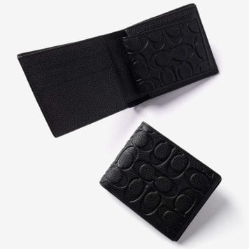 コーチ COACH 3-IN-1 WALLET C1231 シグネチャー 二つ折り財布 メンズ 財布