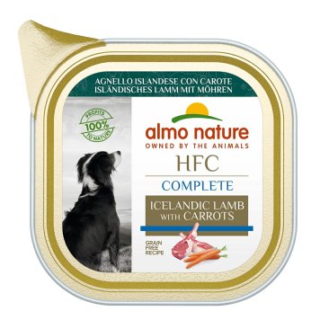 アルモネイチャー ドッグフード HFCコンプリートドッグ アイスランド産子羊と人参添え 85g 犬 ウェットフード アルミトレイ 総合栄養食 全犬種 成犬 グレインフリー