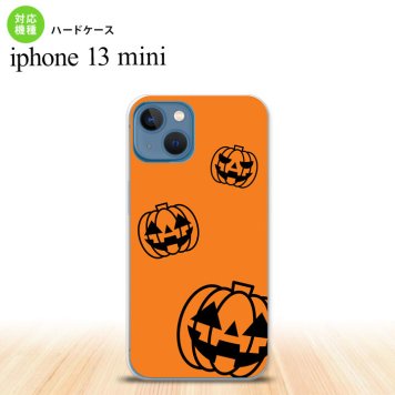 iPhone13mini iPhone13 mini ケース ハードケース ハロウィン カボチャスタンプ オレンジ  nk-i13m-410