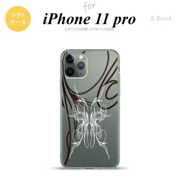 iPhone11Pro iPhone11 Pro スマホケース ソフトケース ピンスト 線 白 メンズ レディース nk-i11p-tp1237